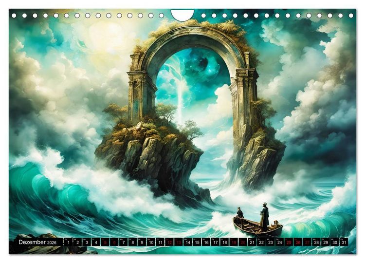 Produktbild: Zeitlose Zeugen der Meere (Wandkalender 2026 DIN A4 quer), CALVENDO Monatskalender