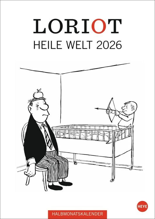 Produktbild: Loriot Heile Welt Halbmonatskalender 2026