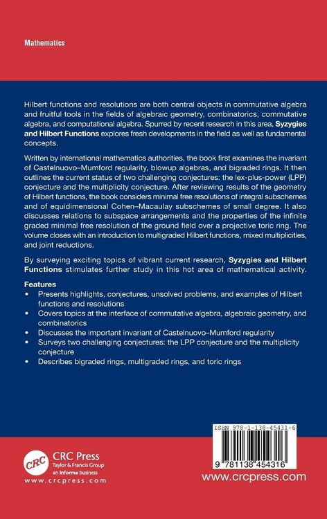 Produktbild: Syzygies and Hilbert Functions