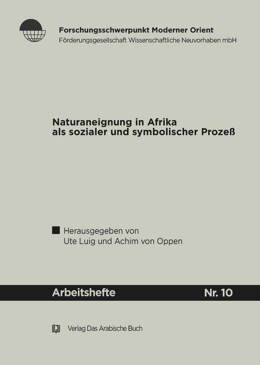 Produktbild: Naturaneignung in Afrika als sozialer und symbolischer Proze&szlig;.