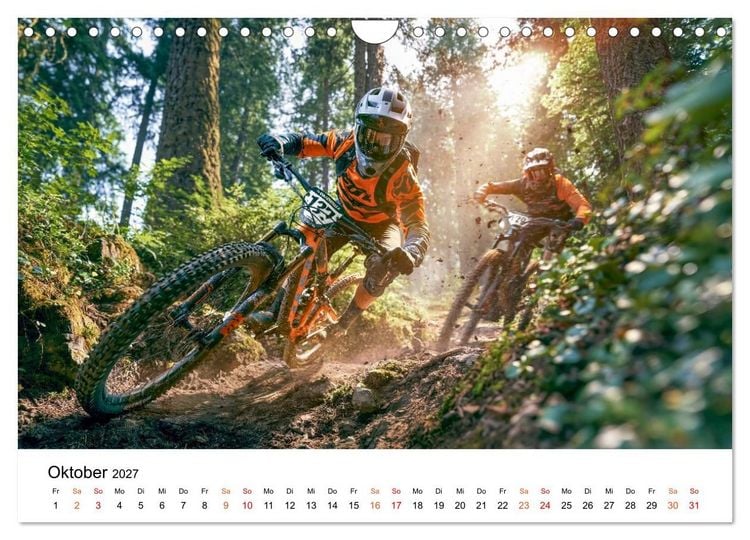 Produktbild: Mountainbike - Trails am Limit (Wandkalender 2027 DIN A4 quer), CALVENDO Monatskalender