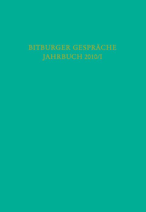 Produktbild: Bitburger Gespr&auml;che Jahrbuch 2010/I