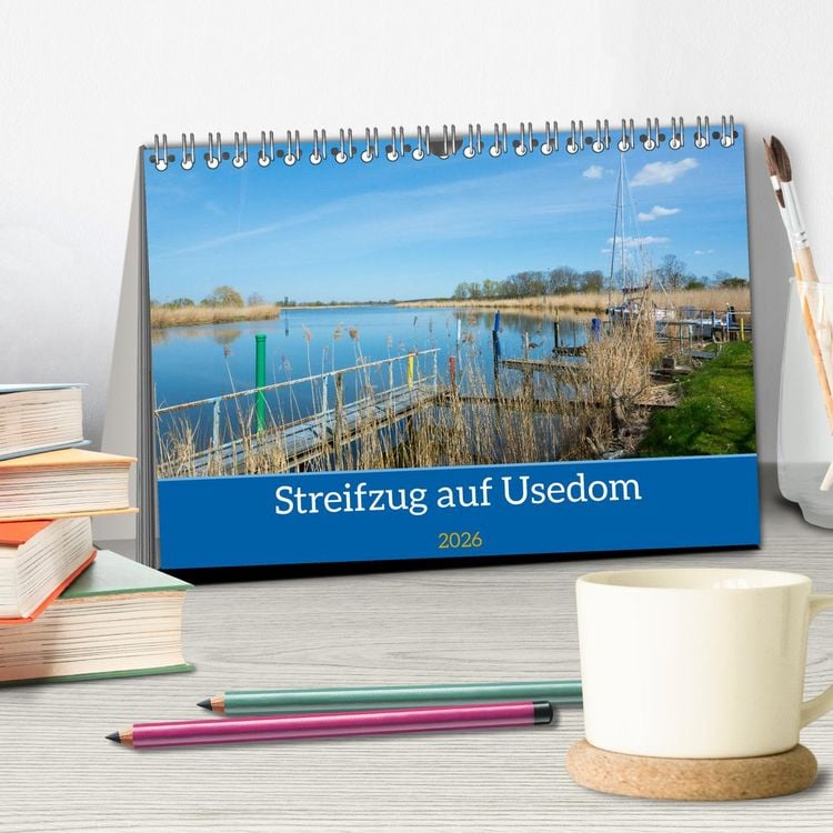 Produktbild: Streifzug auf Usedom (Tischkalender 2026 DIN A5 quer), CALVENDO Monatskalender