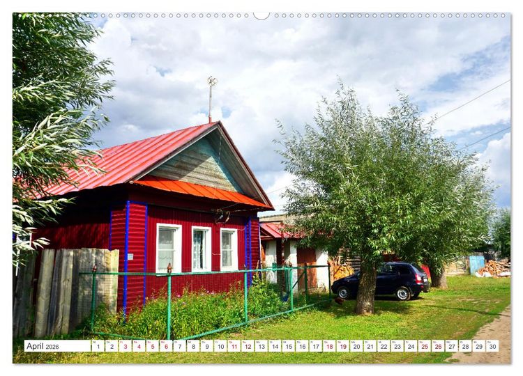 Produktbild: Dorfidylle - Landleben in Russland (hochwertiger Premium Wandkalender 2026 DIN A2 quer), Kunstdruck in Hochglanz