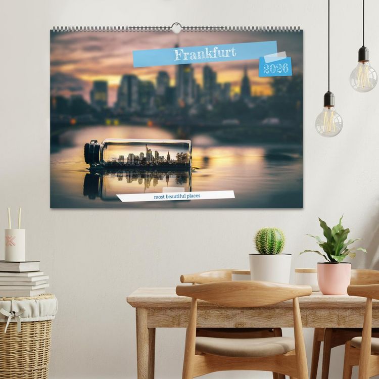 Produktbild: Frankfurt most beautiful places (Wall Calendar 2026 DIN A2 landscape), CALVENDO 12 Month Wall Calendar
