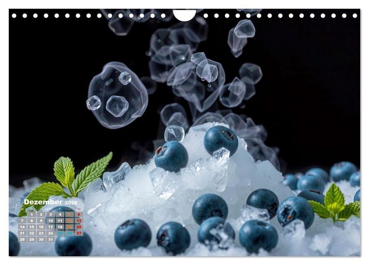 Produktbild: Superfood Blaubeeren und Erdbeeren (Wandkalender 2026 DIN A4 quer), CALVENDO Monatskalender
