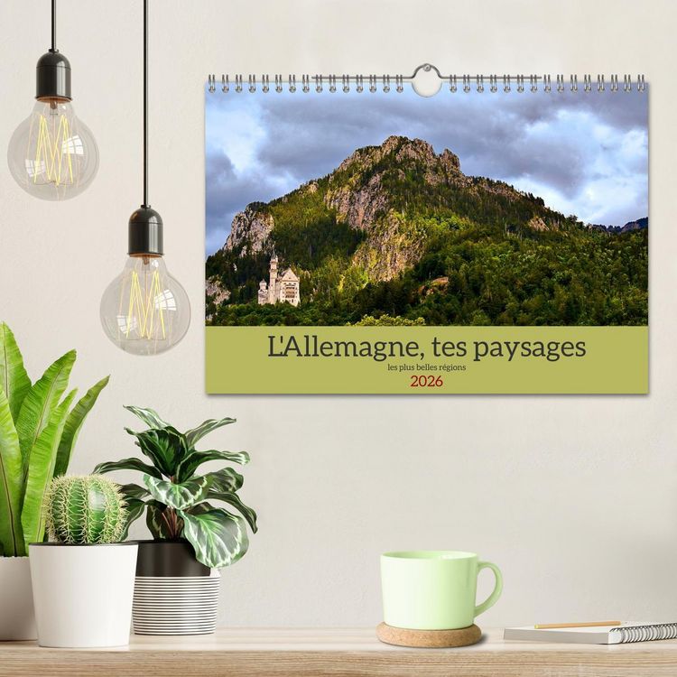 Produktbild: L'Allemagne, tes paysages (Calendrier mural 2026 DIN A4 vertical), CALVENDO calendrier mensuel