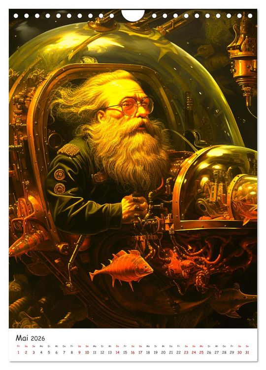 Produktbild: Voll unter Dampf: Steampunker (Wandkalender 2026 DIN A4 hoch), CALVENDO Monatskalender