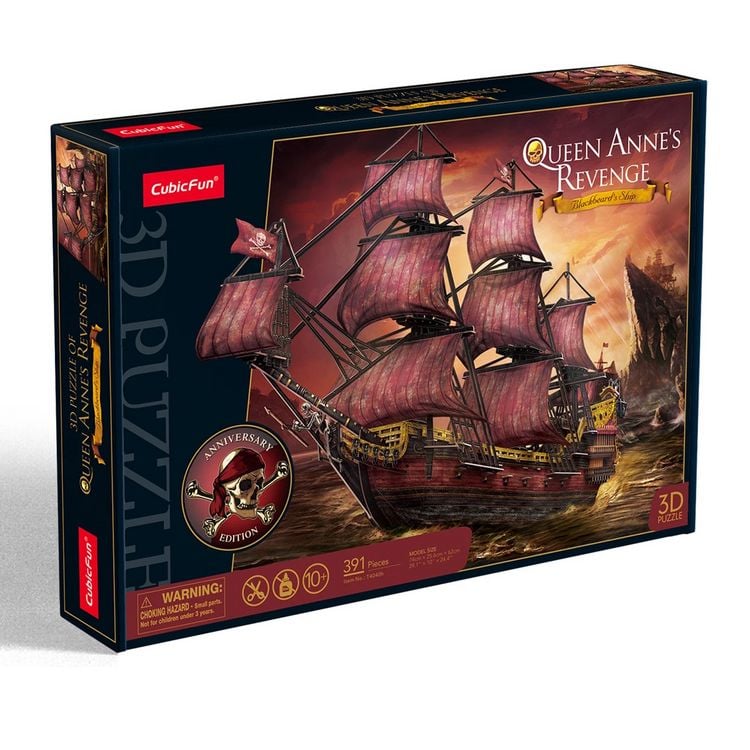 Produktbild: CUBICFUN - 3D Puzzle Queen Annes Revenge 391 Teile