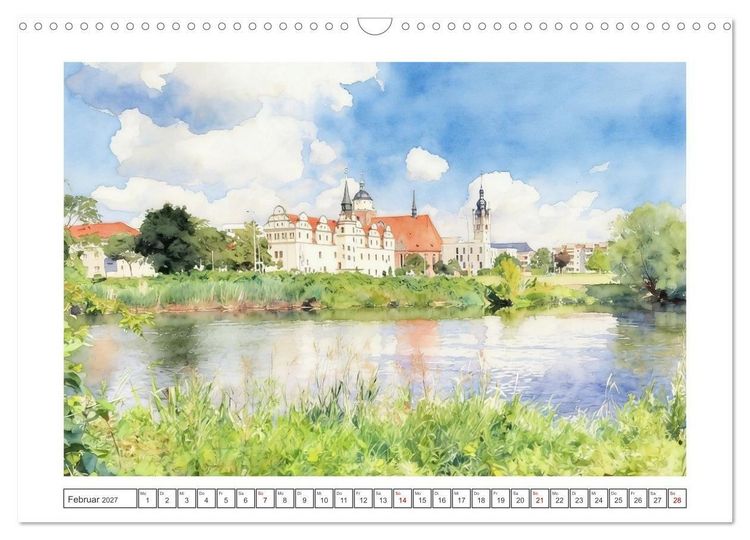 Produktbild: Bezaubernde St&auml;dte in Sachsen-Anhalt (Wandkalender 2027 DIN A3 quer), CALVENDO Monatskalender