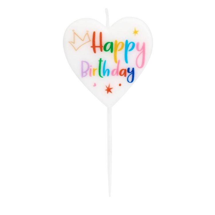 Produktbild: Idena Partykerze Happy Birthday Herz