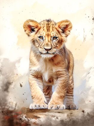 Produktbild: CALVENDO Puzzle Baby-L&ouml;we | 1000 Teile Lege-Gr&ouml;&szlig;e 64x48cm Foto-Puzzle f&uuml;r gl&uuml;ckliche Stunden