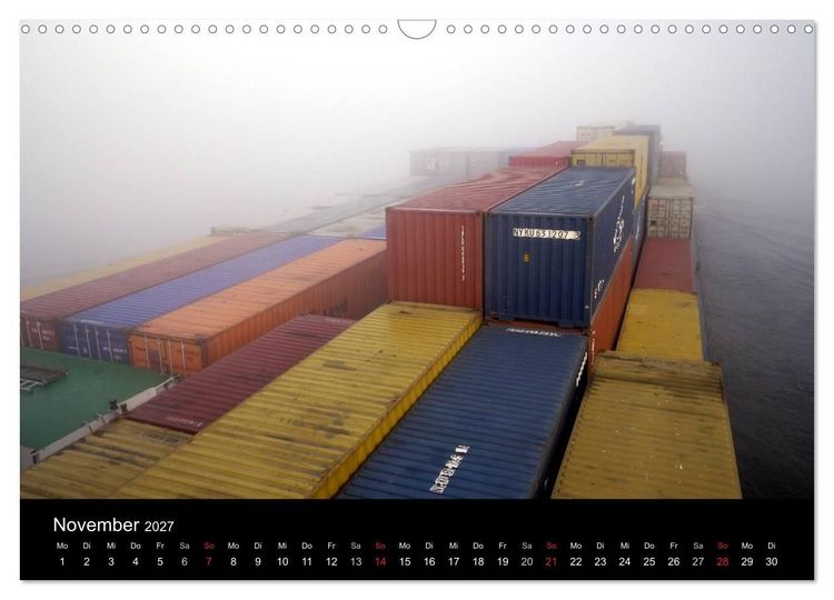 Produktbild: Binnenschiff Ahoi! (Wandkalender 2027 DIN A3 quer), CALVENDO Monatskalender
