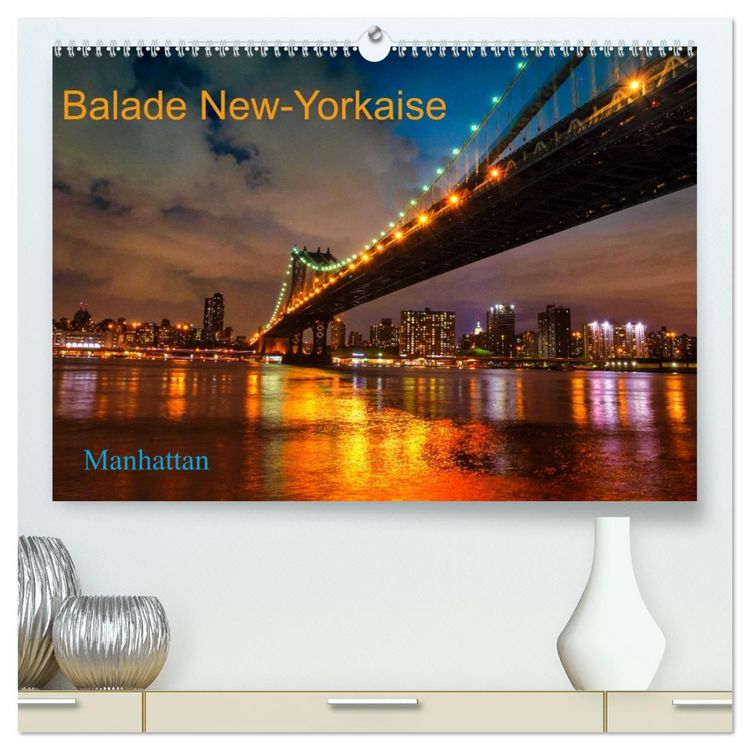 Produktbild: Balade New-Yorkaise, Manhattan (Calendrier mural 2026 DIN A2 vertical) calendrier de bureau