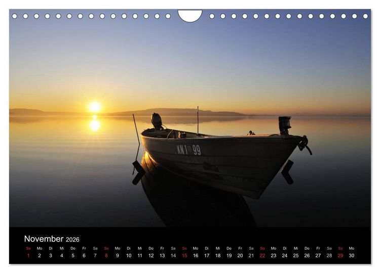 Produktbild: Bodensee - Uferlandschaften im sch&ouml;nsten Licht 2026 (Wandkalender 2026 DIN A4 quer), CALVENDO Monatskalender