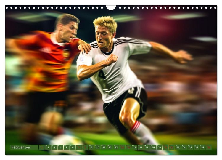 Produktbild: Fu&szlig;ball - Dynamik am Ball (Wandkalender 2026 DIN A3 quer), CALVENDO Monatskalender