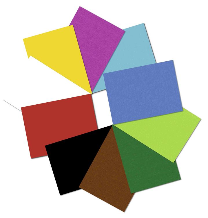 Produktbild: URSUS Fotokarton-Block "Sonderedition - Intensiv" (300 g/m&sup2;), DIN A4, 10 Blatt sortiert in 10 Farben
