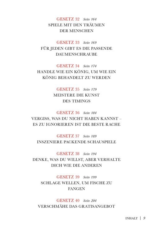 Greene, Power, 48 Gesetze der Macht