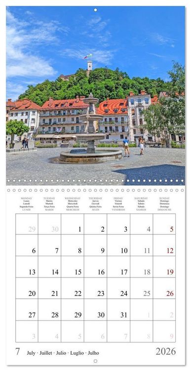 Produktbild: A Journey Through Europe (Wall Calendar 2026 12 &times; 12 Inch) CALVENDO 12 Month Wall Calendar