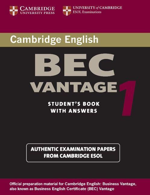 Produktbild: Cambridge Bec Vantage 1: Practice Tests from the University of Cambridge Local Examinations Syndicate
