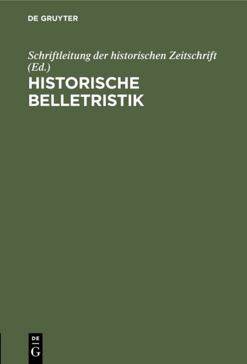 Produktbild: Historische Belletristik