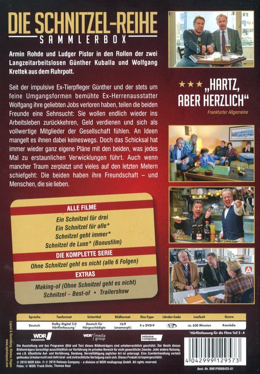Produktbild: Die Schnitzel-Reihe (Sammlerbox inkl. Serie) [4 DVDs]