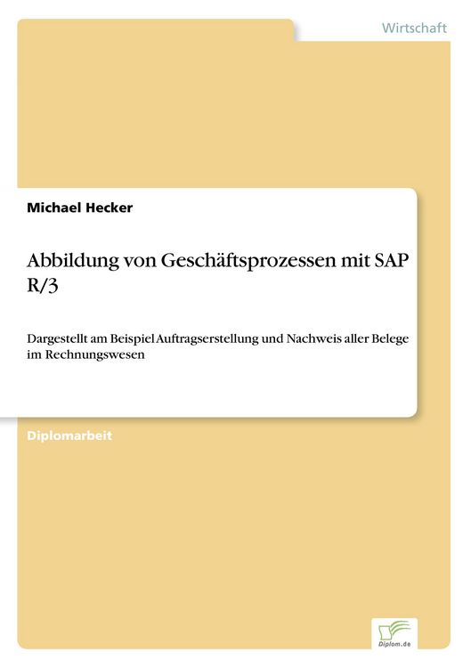Produktbild: Abbildung von Gesch&auml;ftsprozessen mit SAP R/3