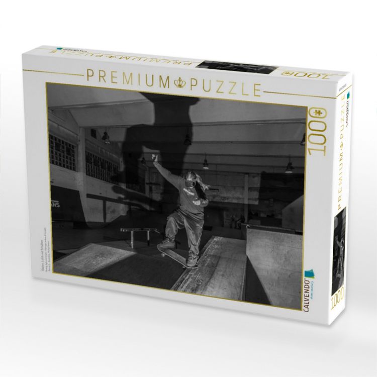 Produktbild: CALVENDO Puzzle Skaten, Licht und Schatten | 1000 Teile Lege-Gr&ouml;&szlig;e 64x48cm Foto-Puzzle f&uuml;r gl&uuml;ckliche Stunden
