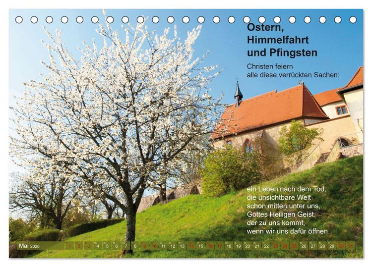 Produktbild: Im Rhythmus der Jahreszeiten und des Kirchenjahres (Tischkalender 2026 DIN A5 quer), CALVENDO Monatskalender