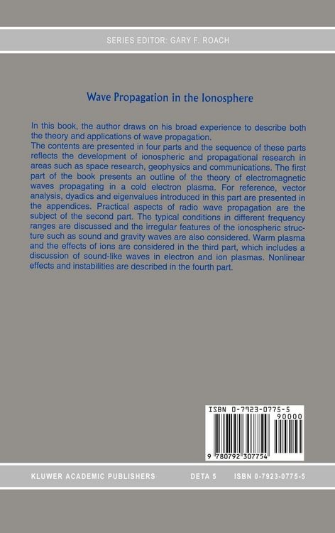 Produktbild: Wave Propagation in the Ionosphere