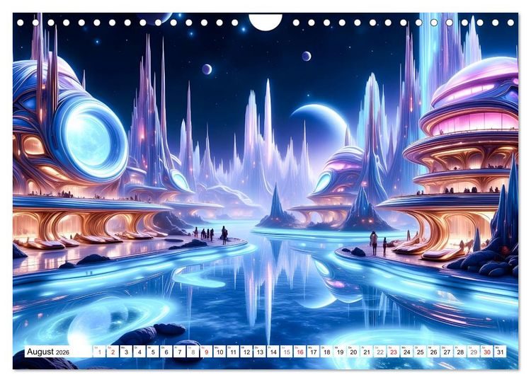 Produktbild: Welten aus Licht (Wandkalender 2026 DIN A4 quer), CALVENDO Monatskalender