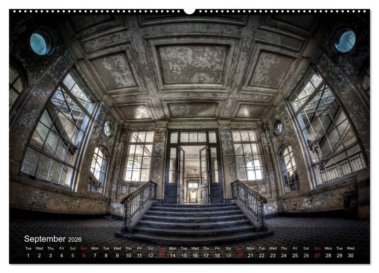 Produktbild: Lost Places HDR Beelitz II (High Quality Premium Wall Calendar 2026 DIN A2 landscape),CALVENDO 12 Month Wall Calendar