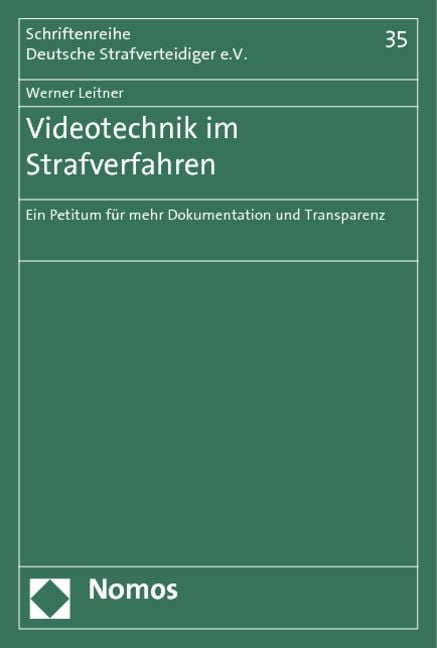 Produktbild: Videotechnik im Strafverfahren