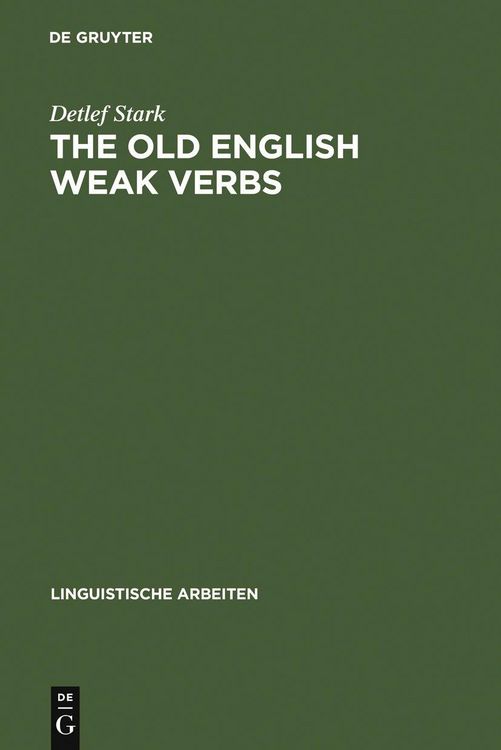 Produktbild: The old English weak verbs