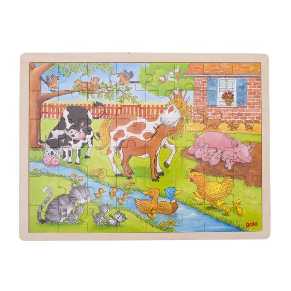 Produktbild: Einlegepuzzle Leben auf dem Bauernhof