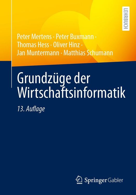 Produktbild: Grundz&uuml;ge der Wirtschaftsinformatik