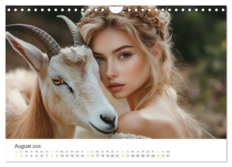 Produktbild: Magische Tierliebe (Wandkalender 2026 DIN A4 quer), CALVENDO Monatskalender