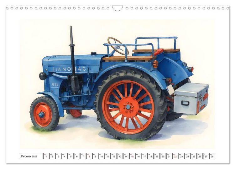 Produktbild: Alte Schlepper in neuem Glanz (Wandkalender 2026 DIN A3 quer), CALVENDO Monatskalender