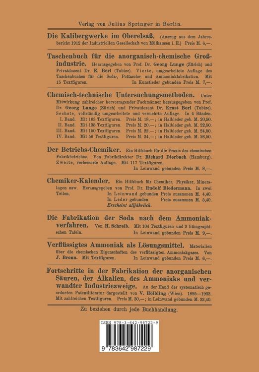Produktbild: &Uuml;ber die Nutzbarmachung der Kali-Endlaugen