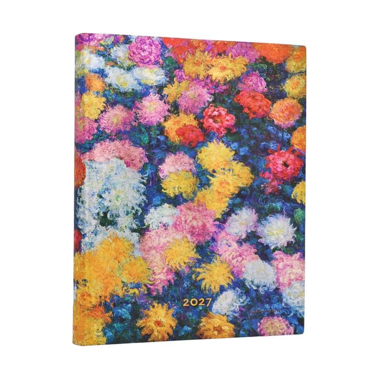 Produktbild: 12-Monatskalender 2027 Monets Chrysanthemen Ultra Tages&uuml;berblick