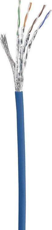 Produktbild: Renkforce RF-4981664 RJ45 Patchkabel CAT 6 S/FTP 2.00 m Blau mit Rastnasenschutz, vergoldete Steckkontakte, Flammwidrig 1 St.