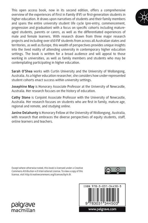 Produktbild: First-in-Family Students, University Experience and Family Life