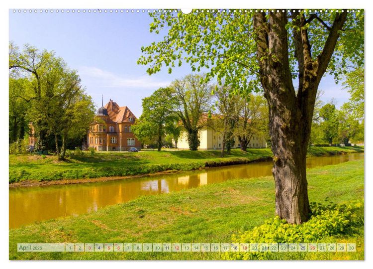 Produktbild: Bad Liebenwerda im Fr&uuml;hling (hochwertiger Premium Wandkalender 2026 DIN A2 quer), Kunstdruck in Hochglanz