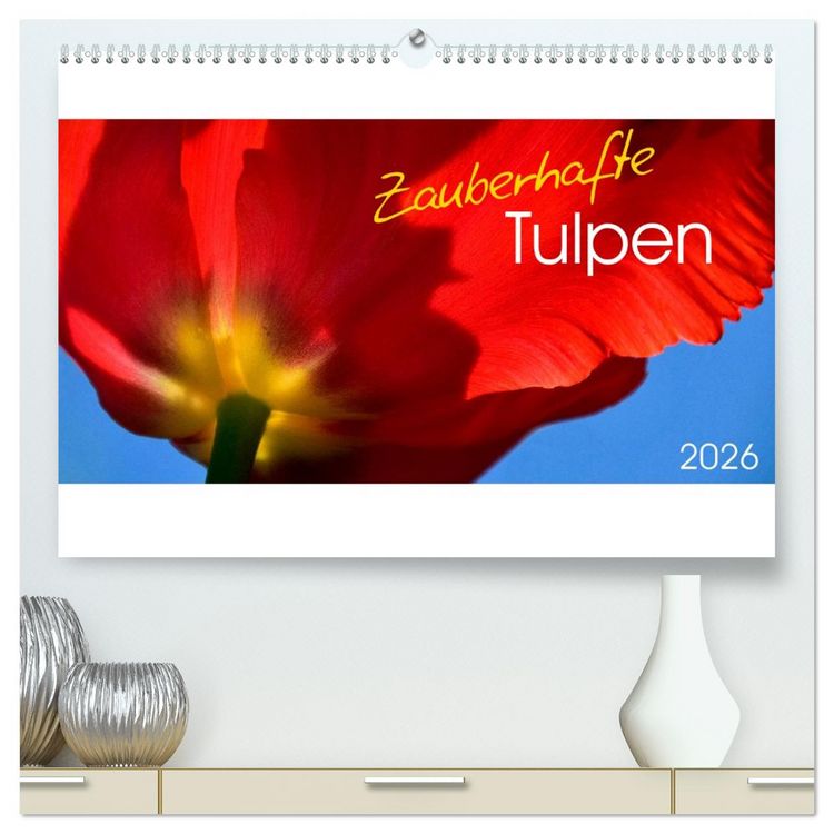 Produktbild: Zauberhafte Tulpen (hochwertiger Premium Wandkalender 2026 DIN A2 quer), Kunstdruck in Hochglanz