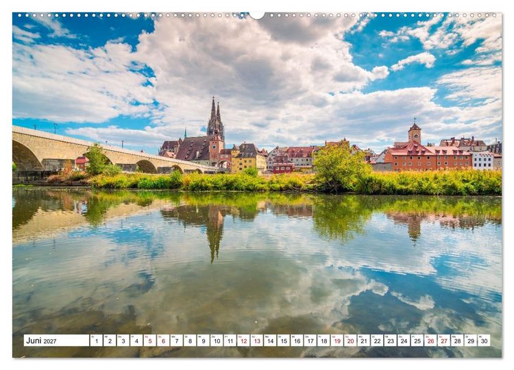 Produktbild: Deutsche St&auml;dte im sch&ouml;nsten Licht (hochwertiger Premium Wandkalender 2027 DIN A2 quer), Kunstdruck in Hochglanz