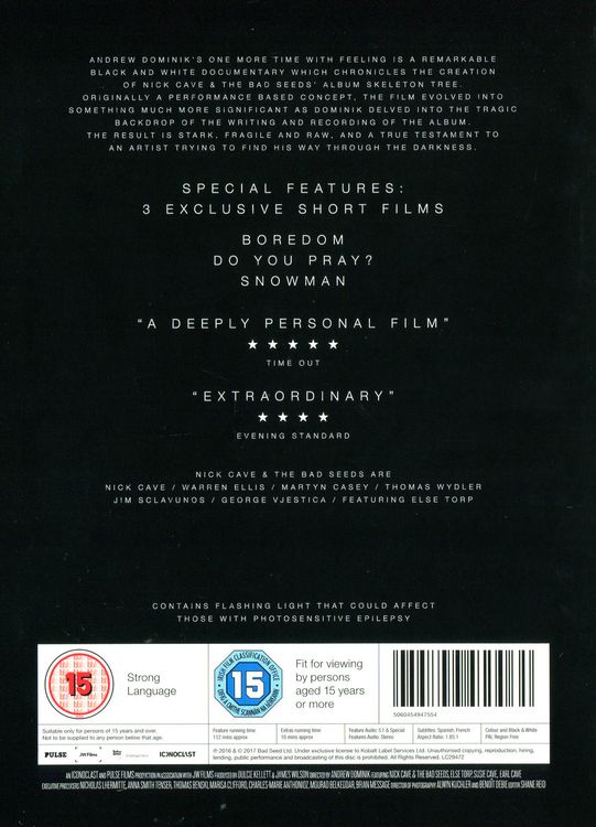 Produktbild: Nick Cave & The Bad Seeds - One More Time With Feeling [2 DVDs]