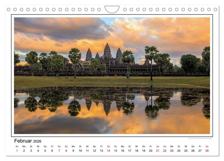 Produktbild: ANGKOR - IM REICH DER KHMER (Wandkalender 2026 DIN A4 quer), CALVENDO Monatskalender