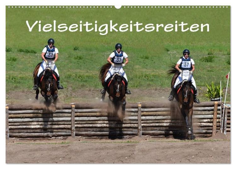 Produktbild: Vielseitigkeitsreiten (Wandkalender 2027 DIN A2 quer), CALVENDO Monatskalender