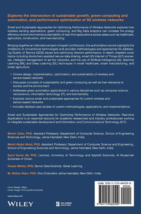Produktbild: Smart and Sustainable Approaches for Optimizing Performance of Wireless Networks