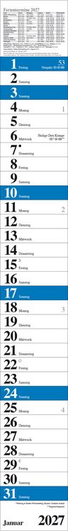 Produktbild: Streifenplaner Praktika Blau 2027